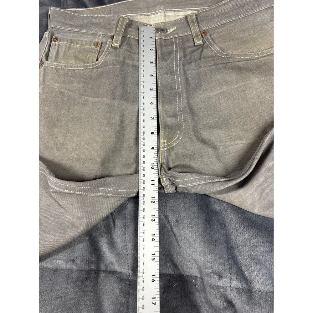 Levis‎ 501 Original Straight Fit Grey Denim Jeans Mens 33x30 Button Fly Mexico